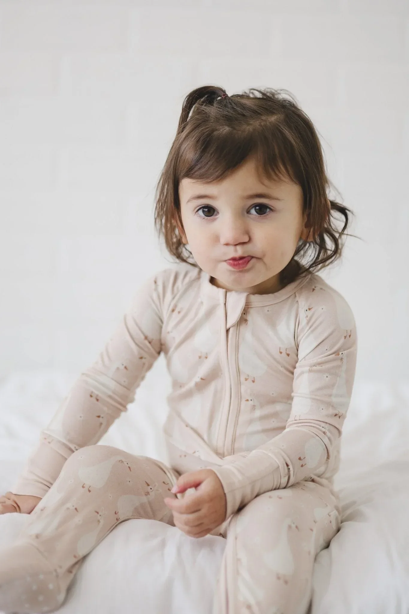 Silly Goose on the Loose Bamboo Zippy Romper - Image 5