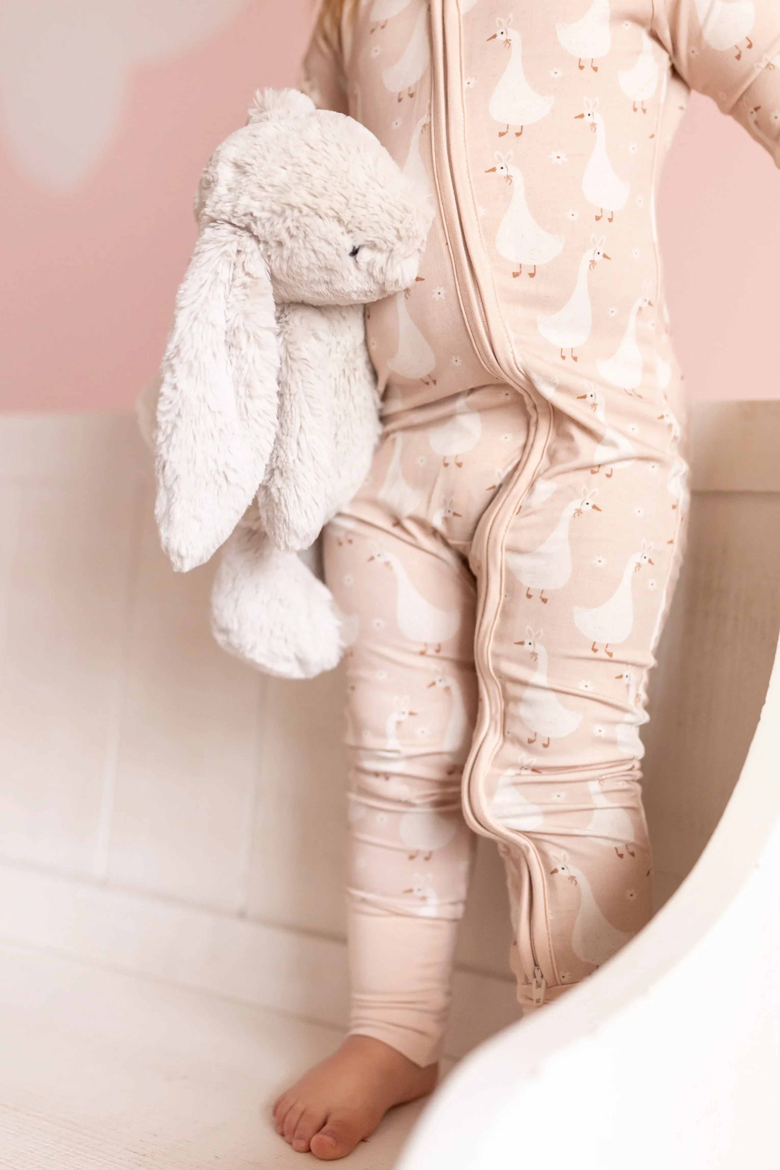 Silly Goose on the Loose Bamboo Zippy Romper - Image 6