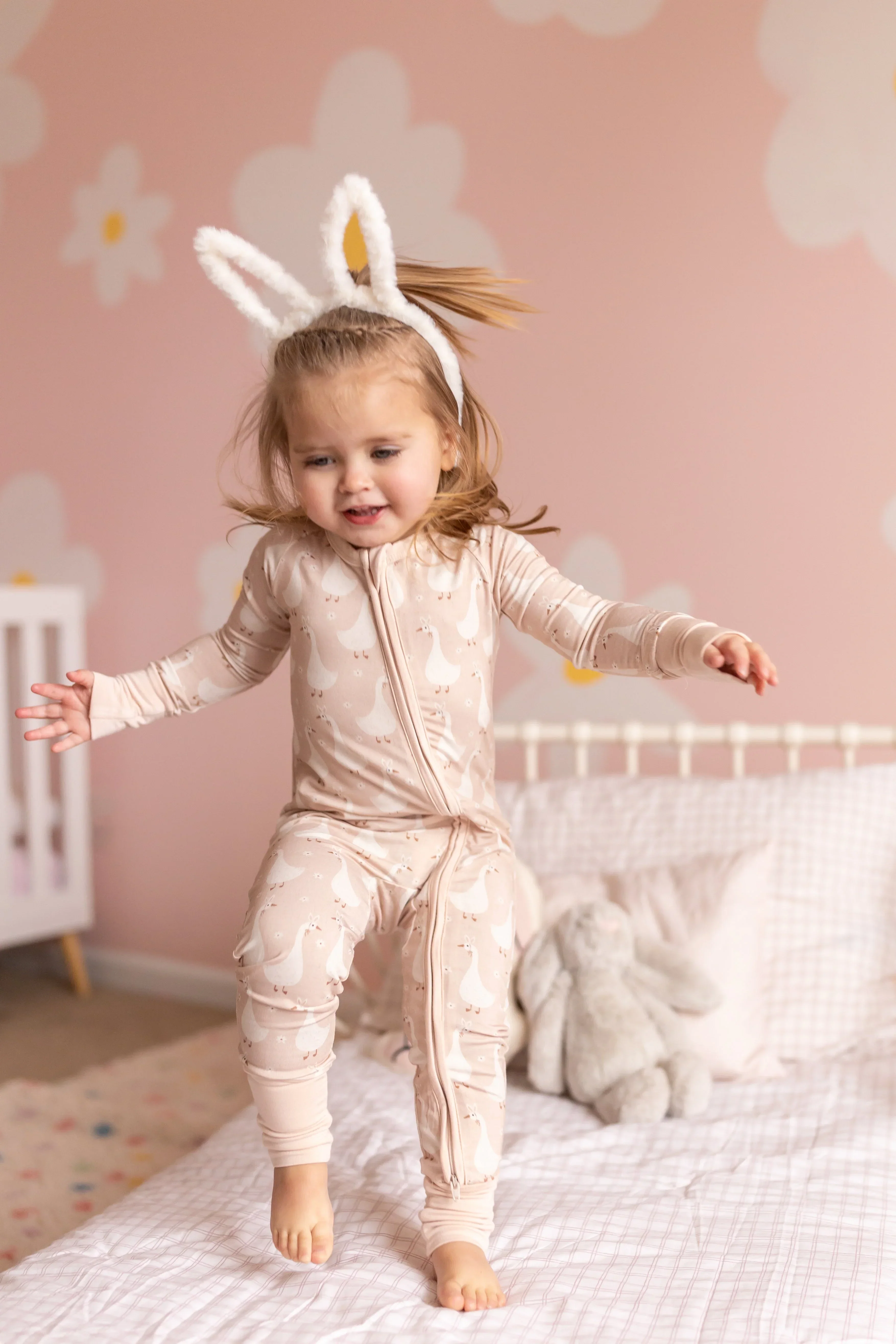 Silly Goose on the Loose Bamboo Zippy Romper - Image 8