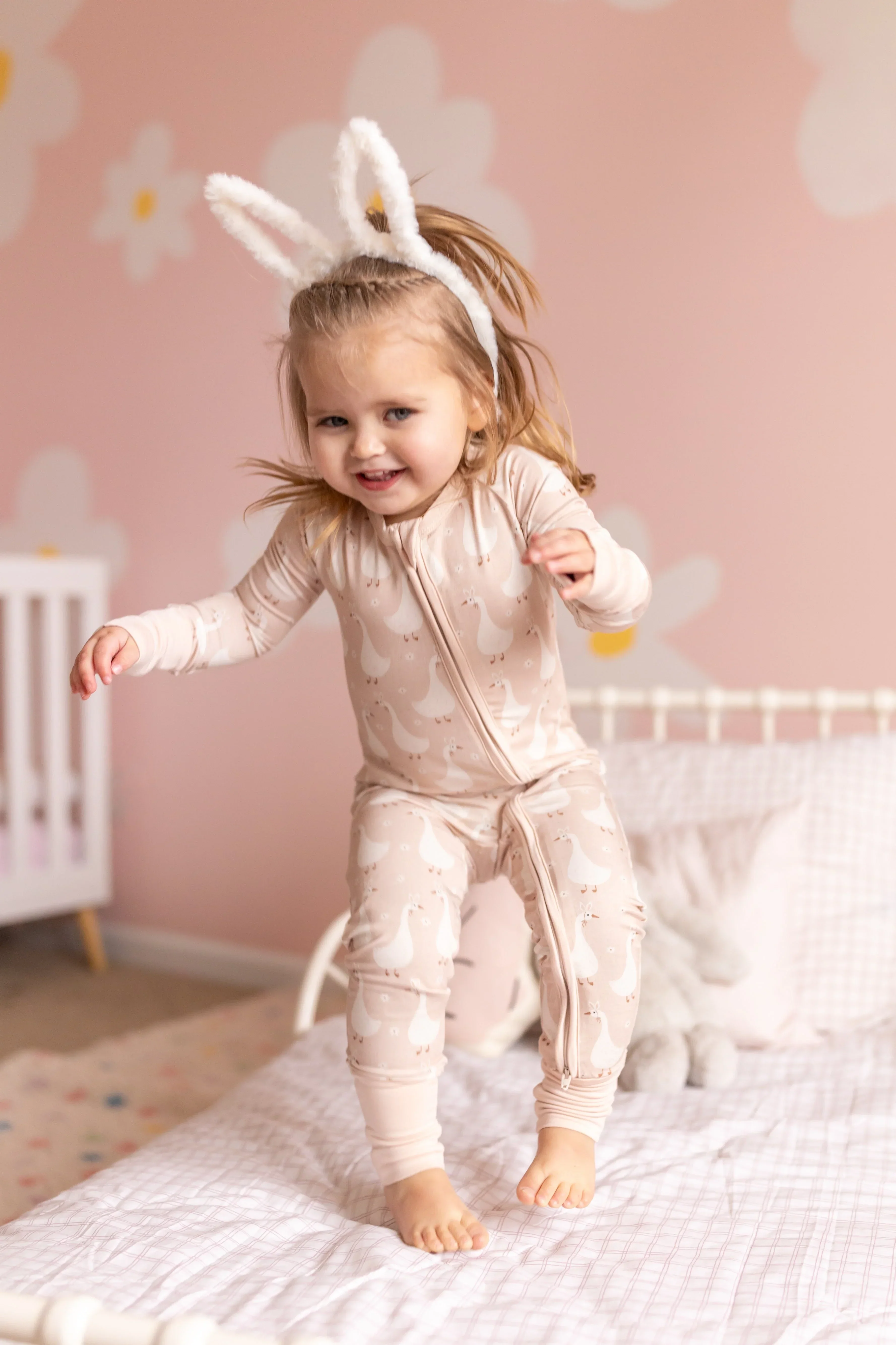 Silly Goose on the Loose Bamboo Zippy Romper - Image 9