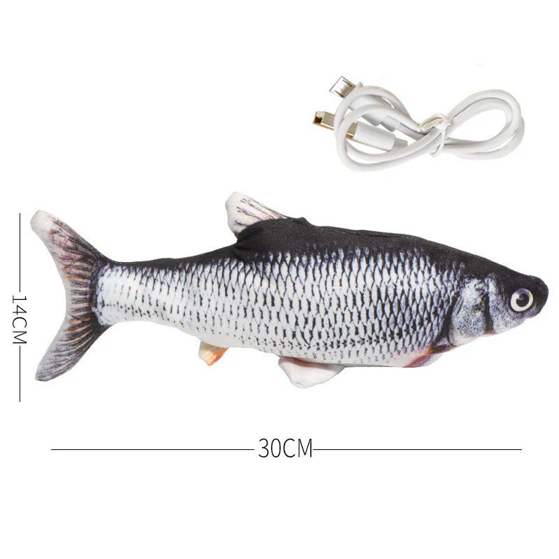 Simulation Fish Toy, Electric Cat Toy, Usb Charging, Beating Fish Plush Toy - Image 4