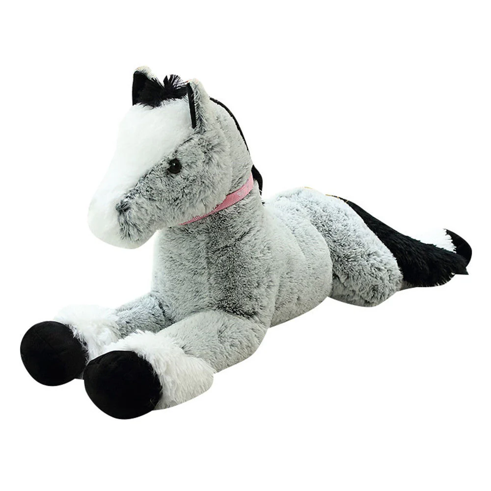Simulation lying horse pillow plush toy - Image 2