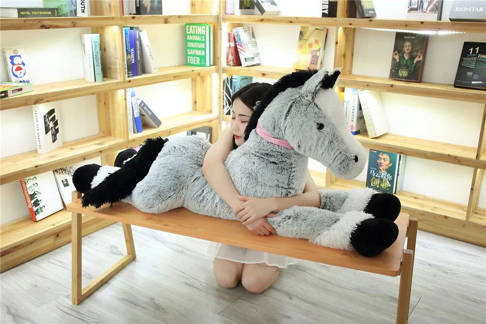 Simulation lying horse pillow plush toy - Image 6
