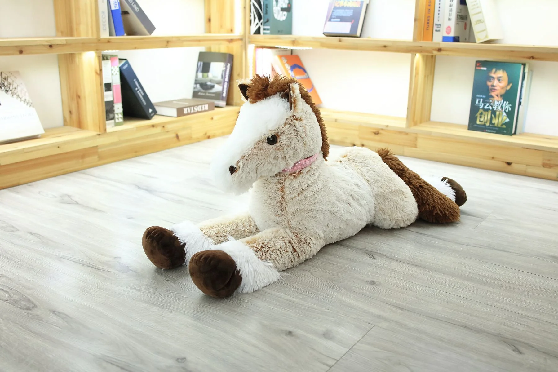 Simulation lying horse pillow plush toy - Image 7