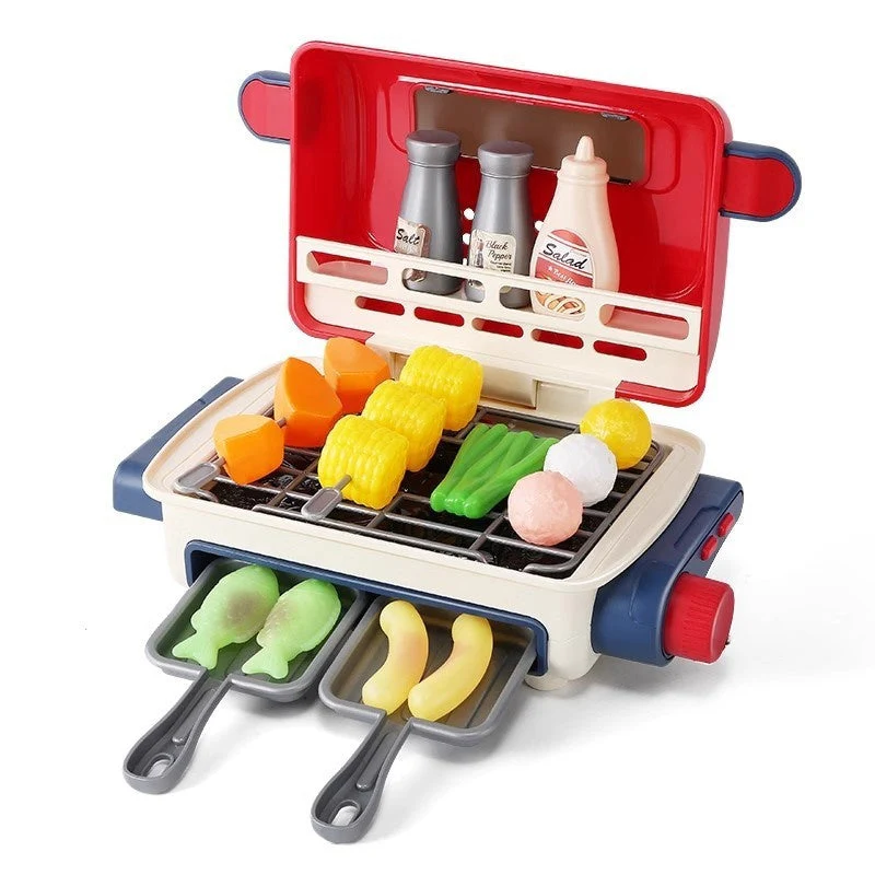 Simulation Mini Small Kitchen Play House Slicer Girls' Cooking Barbecue Toys - Image 3