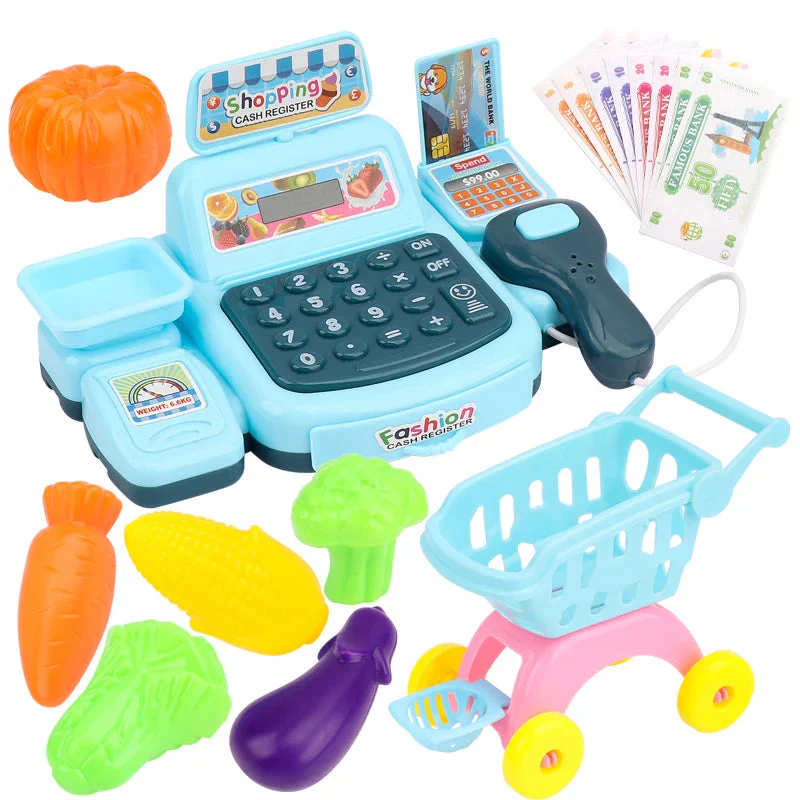Simulation Shopping Cash House Toys Electronic Game Lighting And Sound Effects Supermarket Cashier Toys - Image 7
