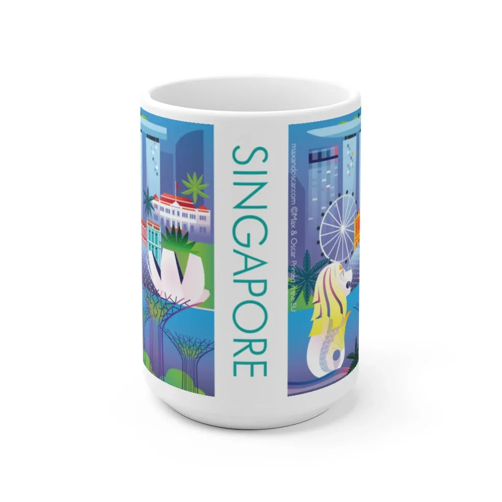 SINGAPORE 11 OZ OR 15OZ CERAMIC MUG - Image 2