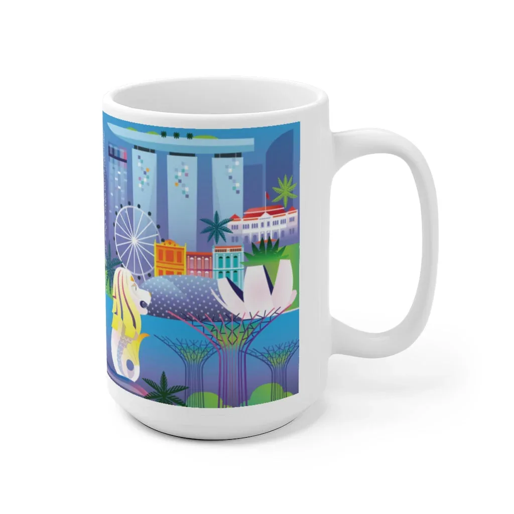 SINGAPORE 11 OZ OR 15OZ CERAMIC MUG - Image 3