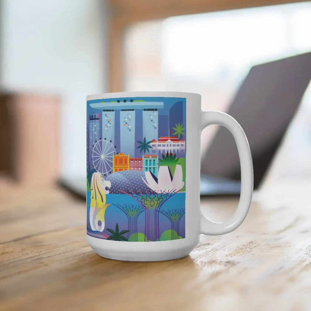 SINGAPORE 11 OZ OR 15OZ CERAMIC MUG - Image 4