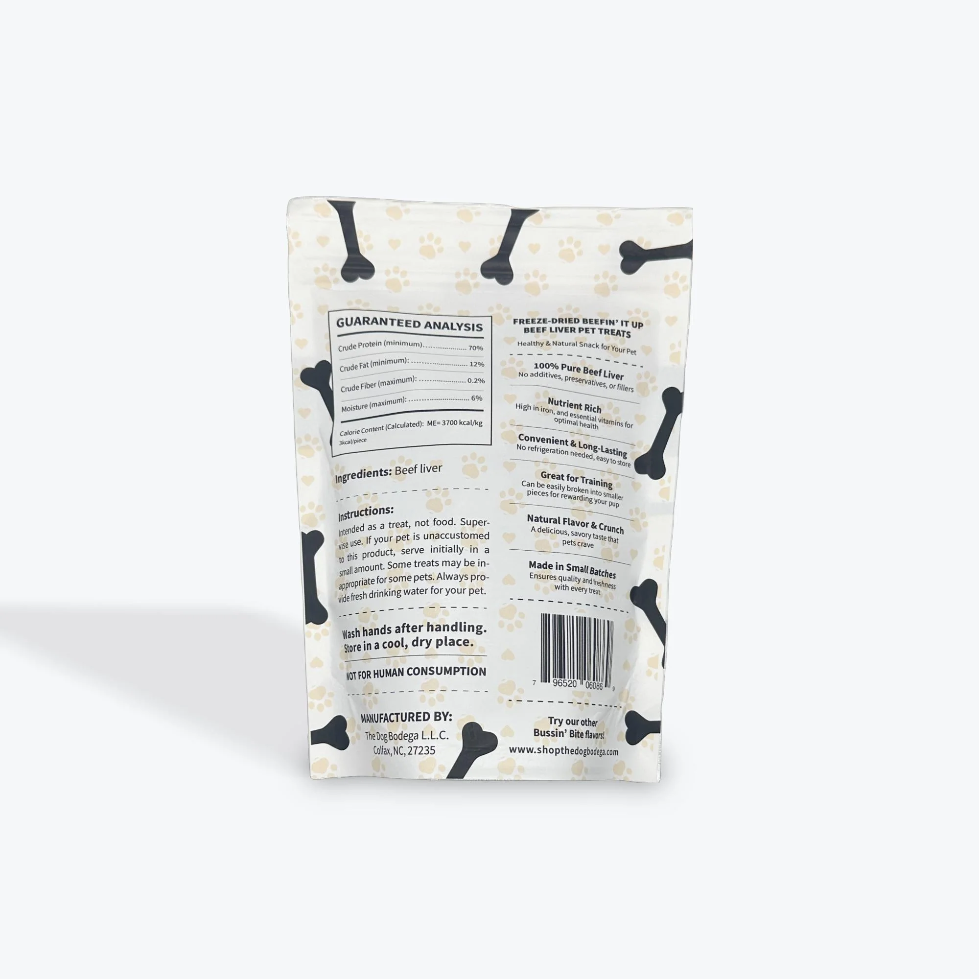 Single Ingredient, High Value Freeze-Dried Training Treats for Dogs & Cats - Beef Liver - Image 2