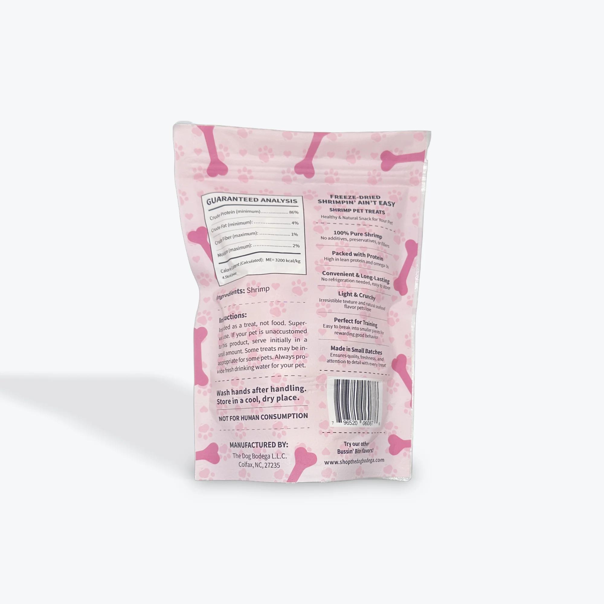 Single Ingredient, High Value Freeze-Dried Training Treats for Dogs & Cats - Shrimp - Image 2