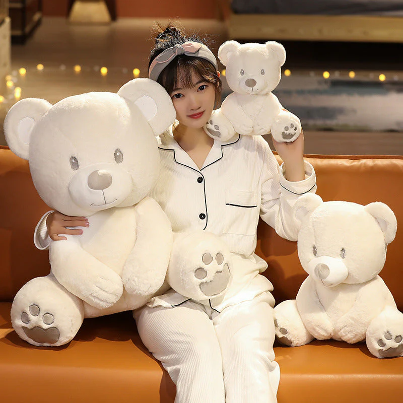 Sitting Little Stupid Bear Doll Plush Toy - Image 3