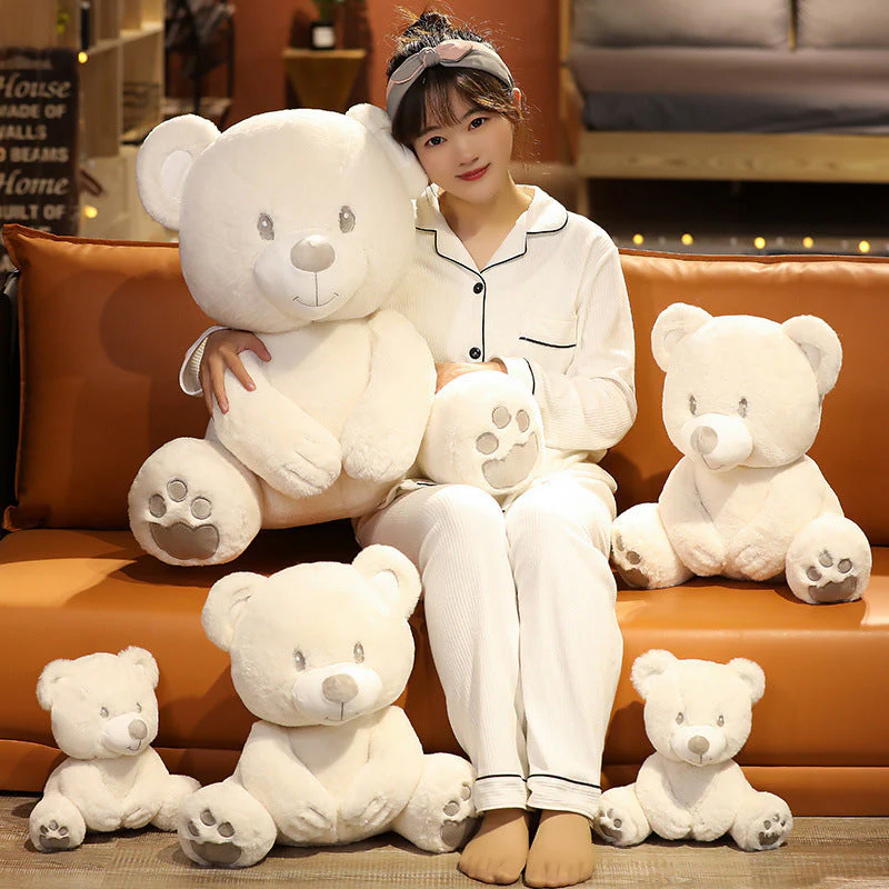 Sitting Little Stupid Bear Doll Plush Toy - Image 6