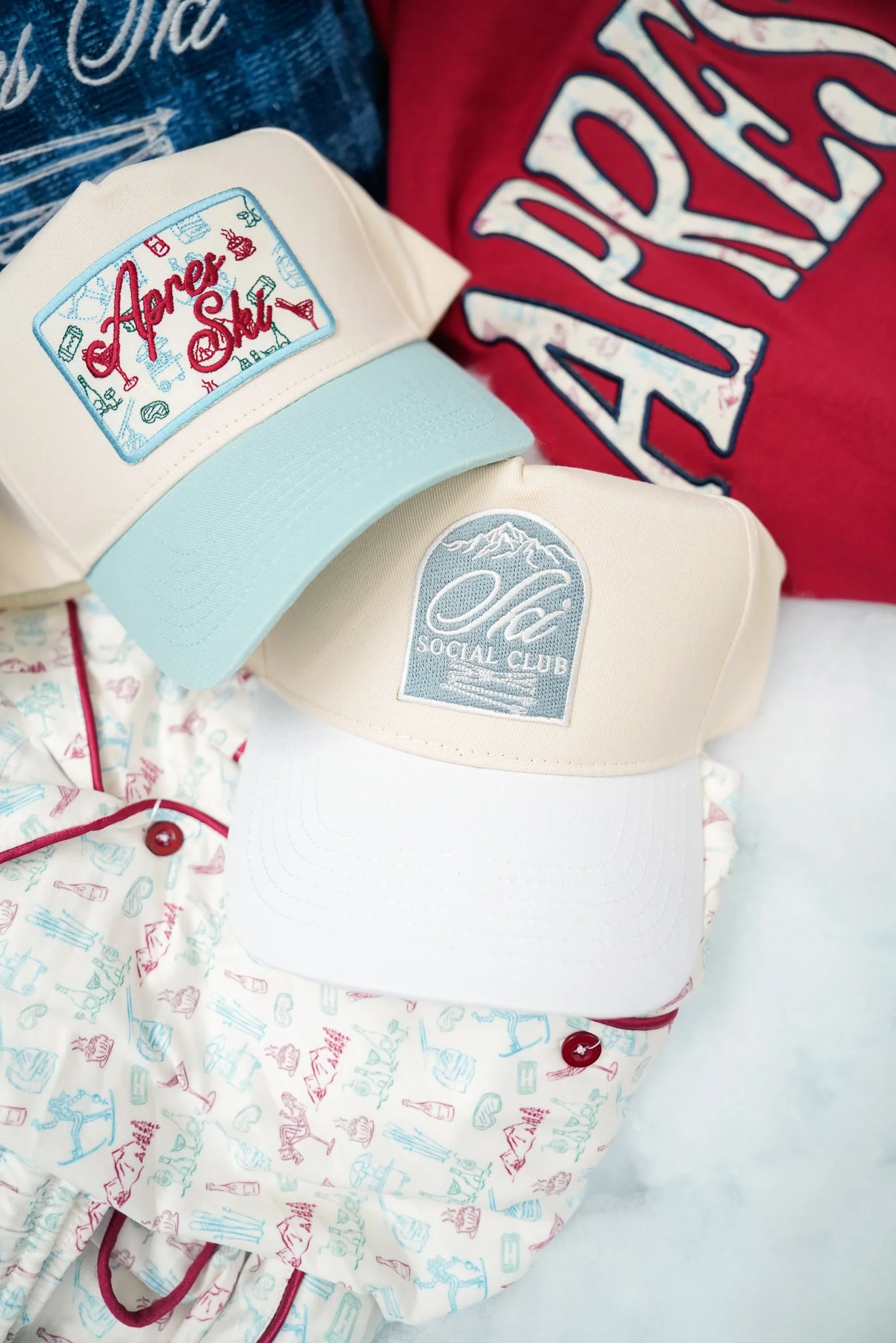 Ski Club - White Vintage Trucker Hat - Image 8