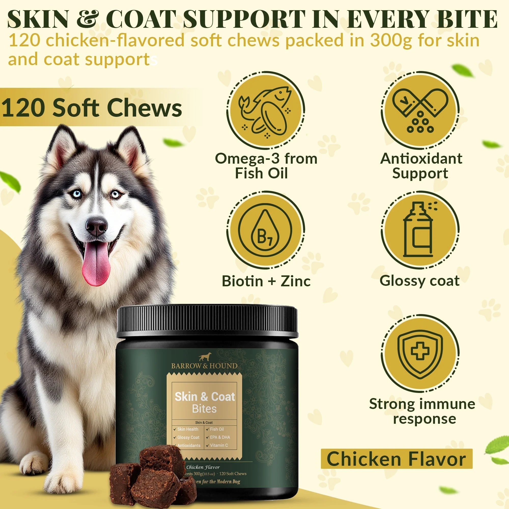 Skin & Coat Bites for Dogs – Shine, Strength & Allergy Relief - Image 2
