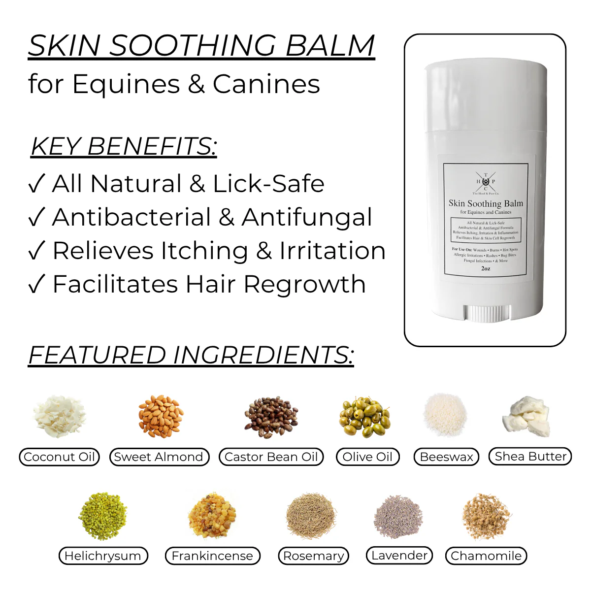 Skin Soothing Balm for Dogs & Horses - 2oz - Image 2