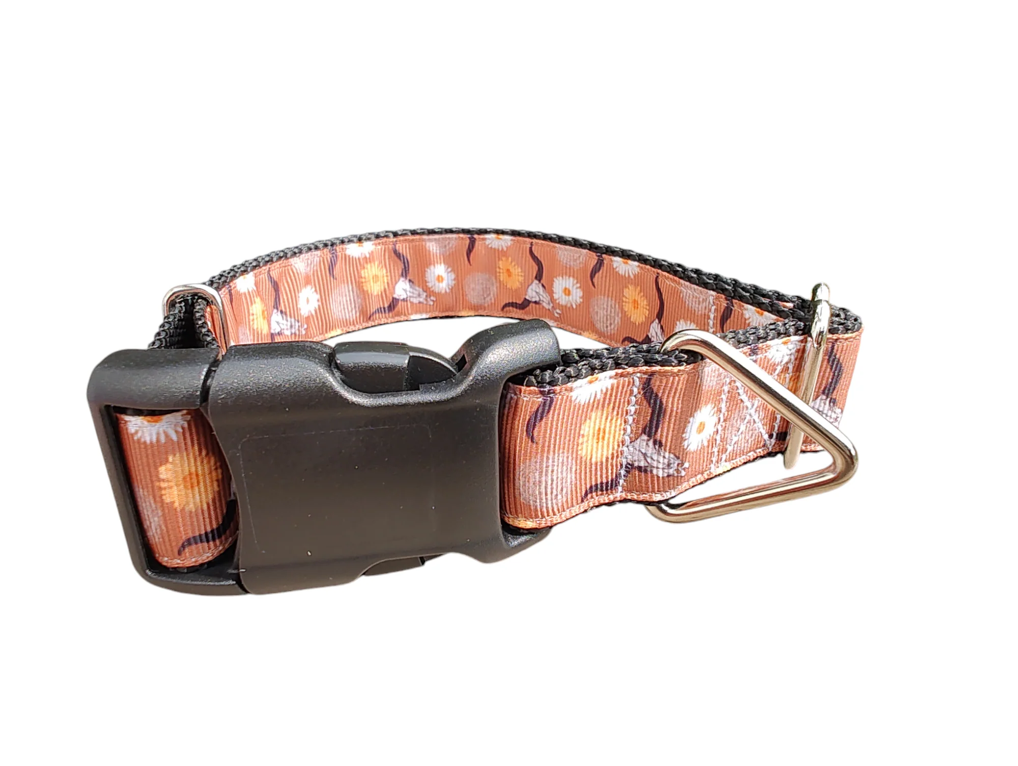 Skulls and Tumbleweeds Cowboy Nylon Dog Collar - Image 2