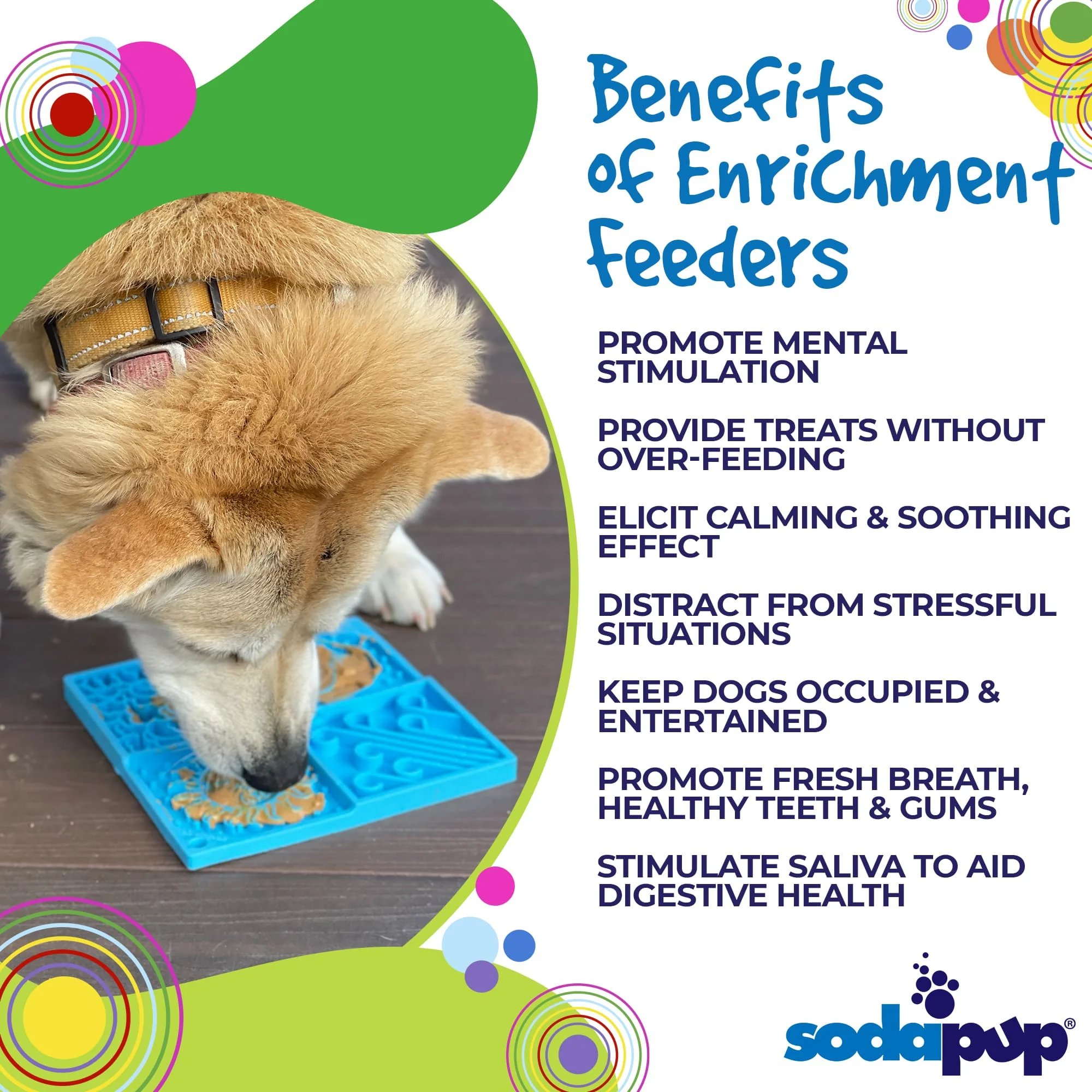 Sky eMat - Enrichment Lick Mat for Dogs and Cats | Celestial Design | SodaPup - Image 4