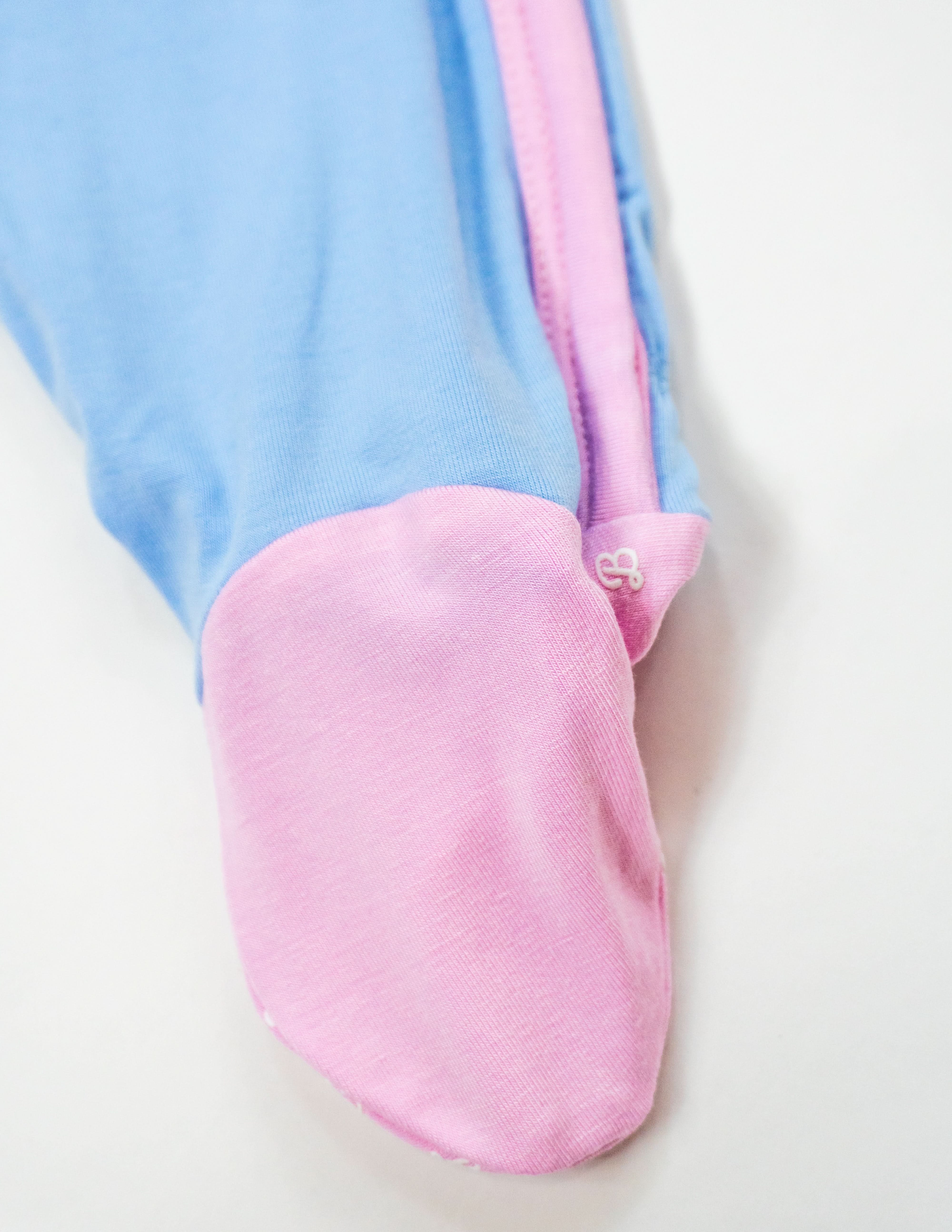 Sky / Lilac / Petal Colorblock | Snap Footie - Image 2