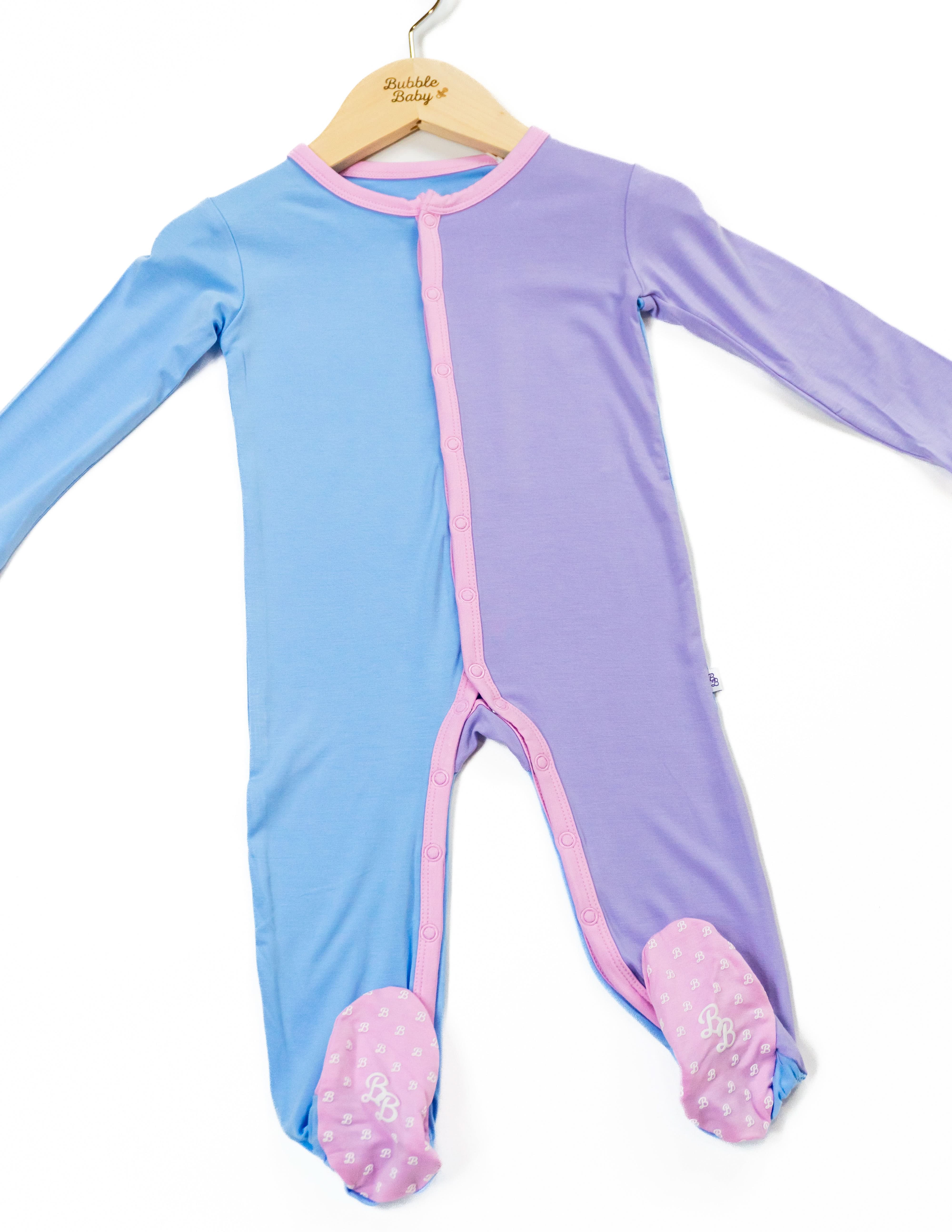 Sky / Lilac / Petal Colorblock | Snap Footie - Image 3