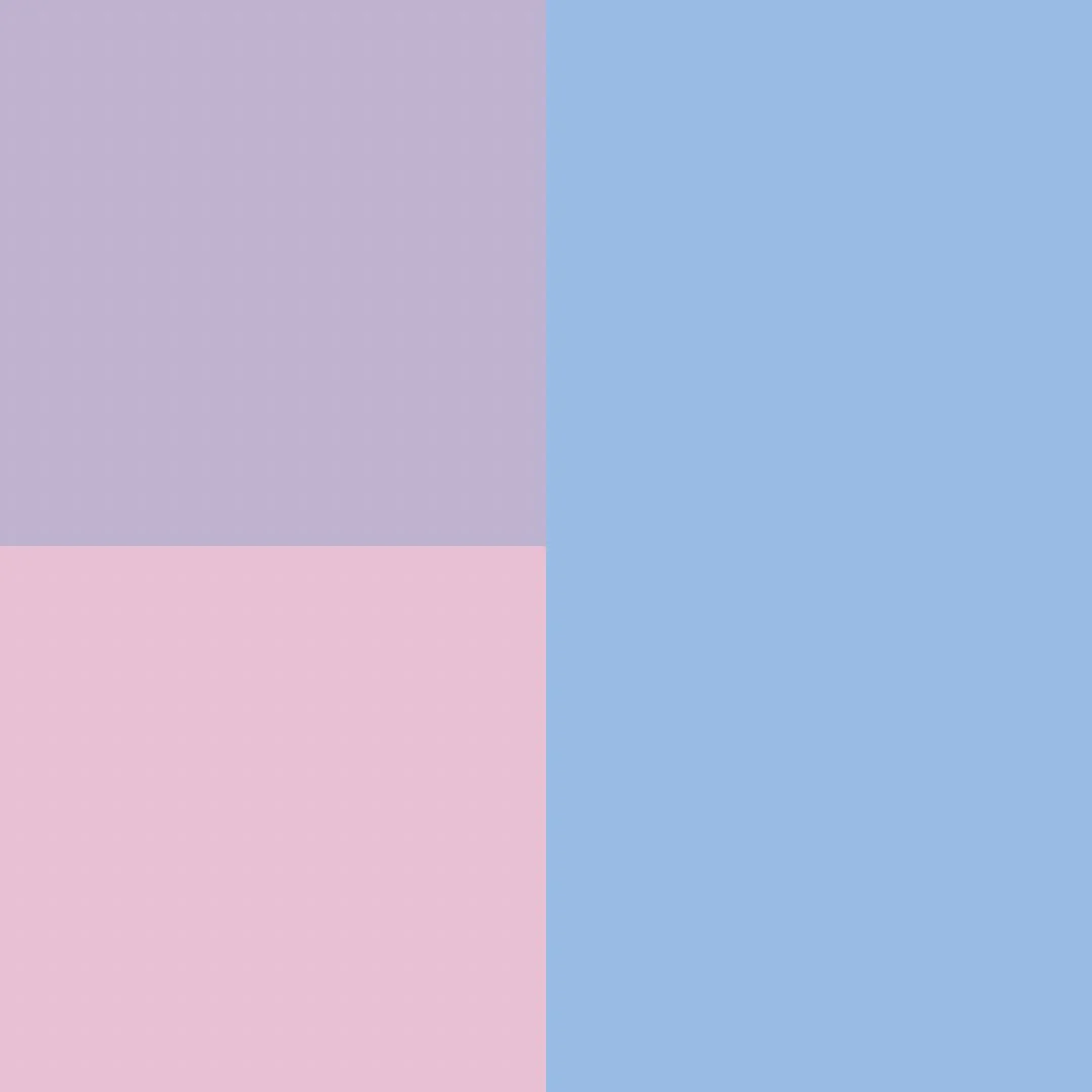 Sky / Lilac / Petal Colorblock | Snap Romper - Image 3