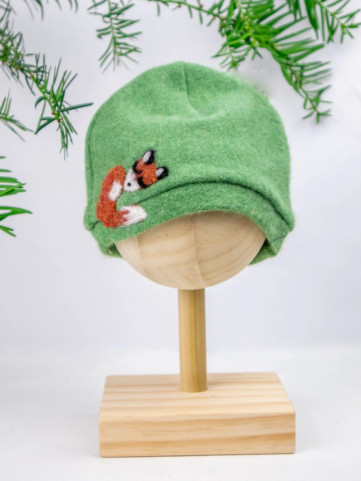 Sleeping Fox Cashmere Hat - Baby - Image 2
