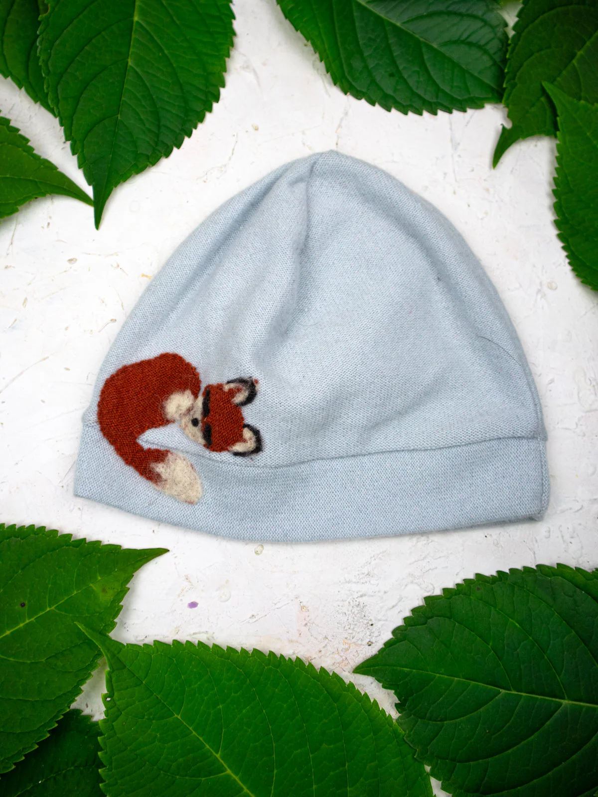 Sleeping Fox Cashmere Hat - Child - Image 3