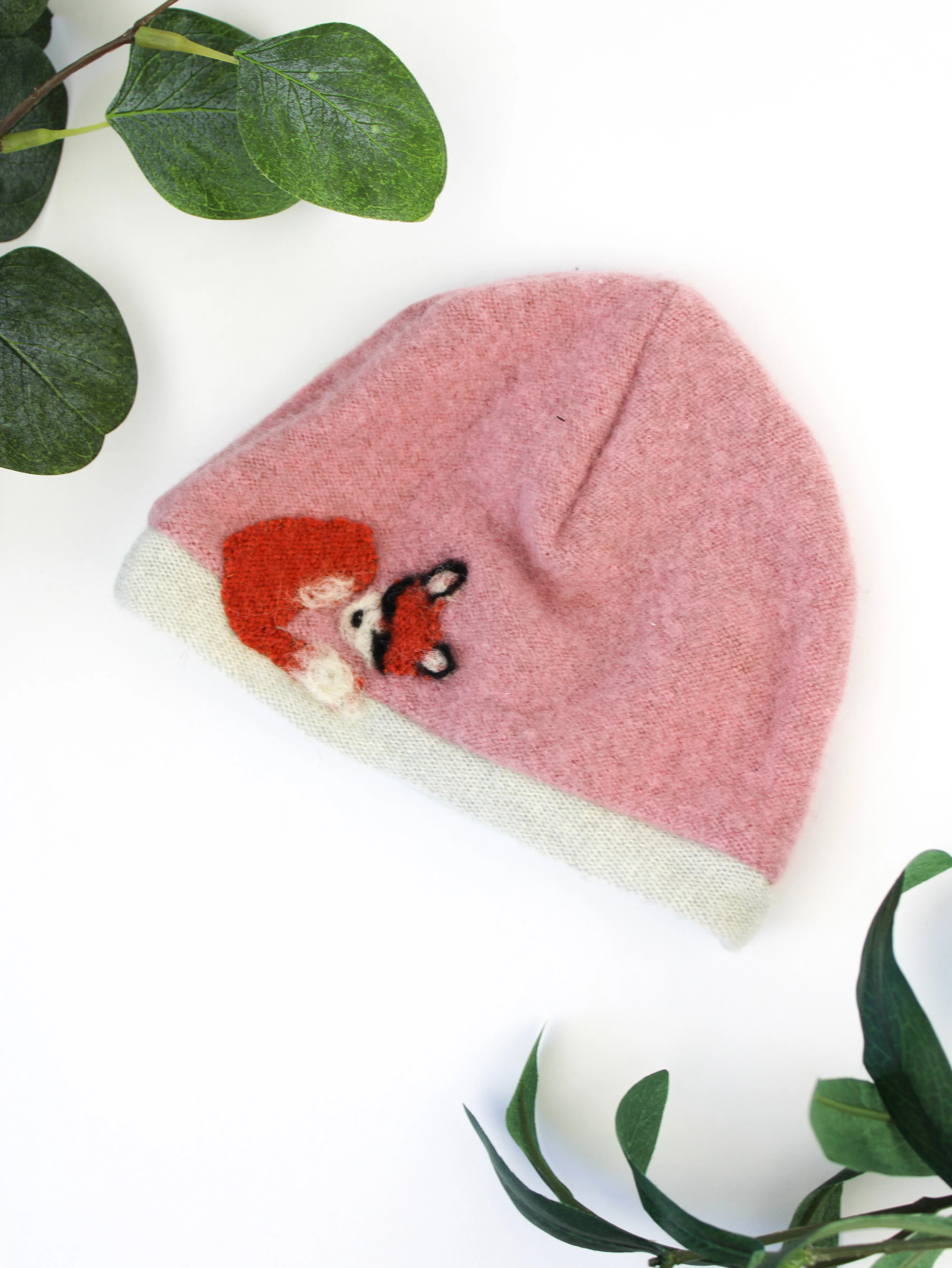 Sleeping Fox Cashmere Hat - Newborn - Image 16
