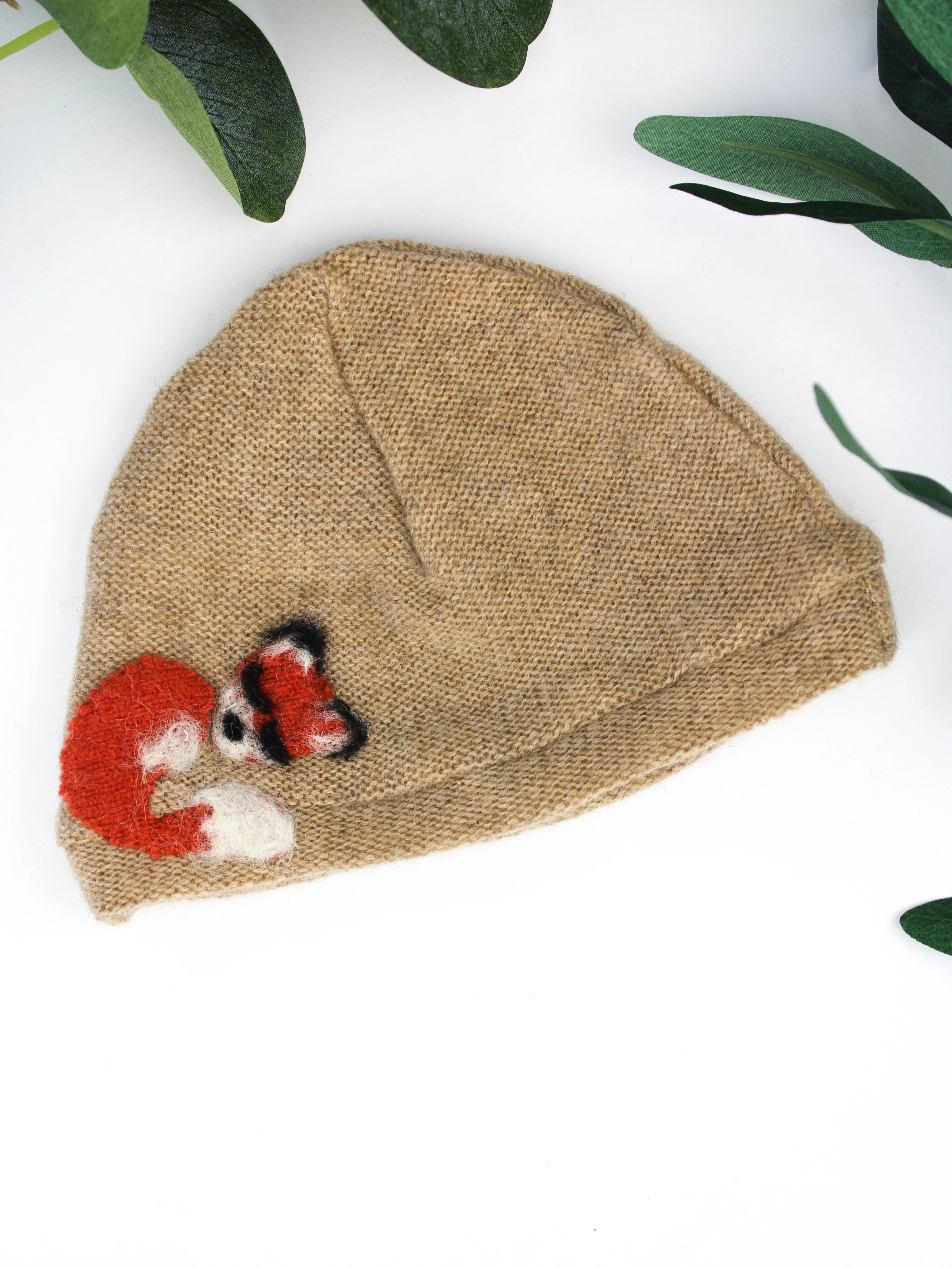 Sleeping Fox Cashmere Hat - Newborn - Image 8