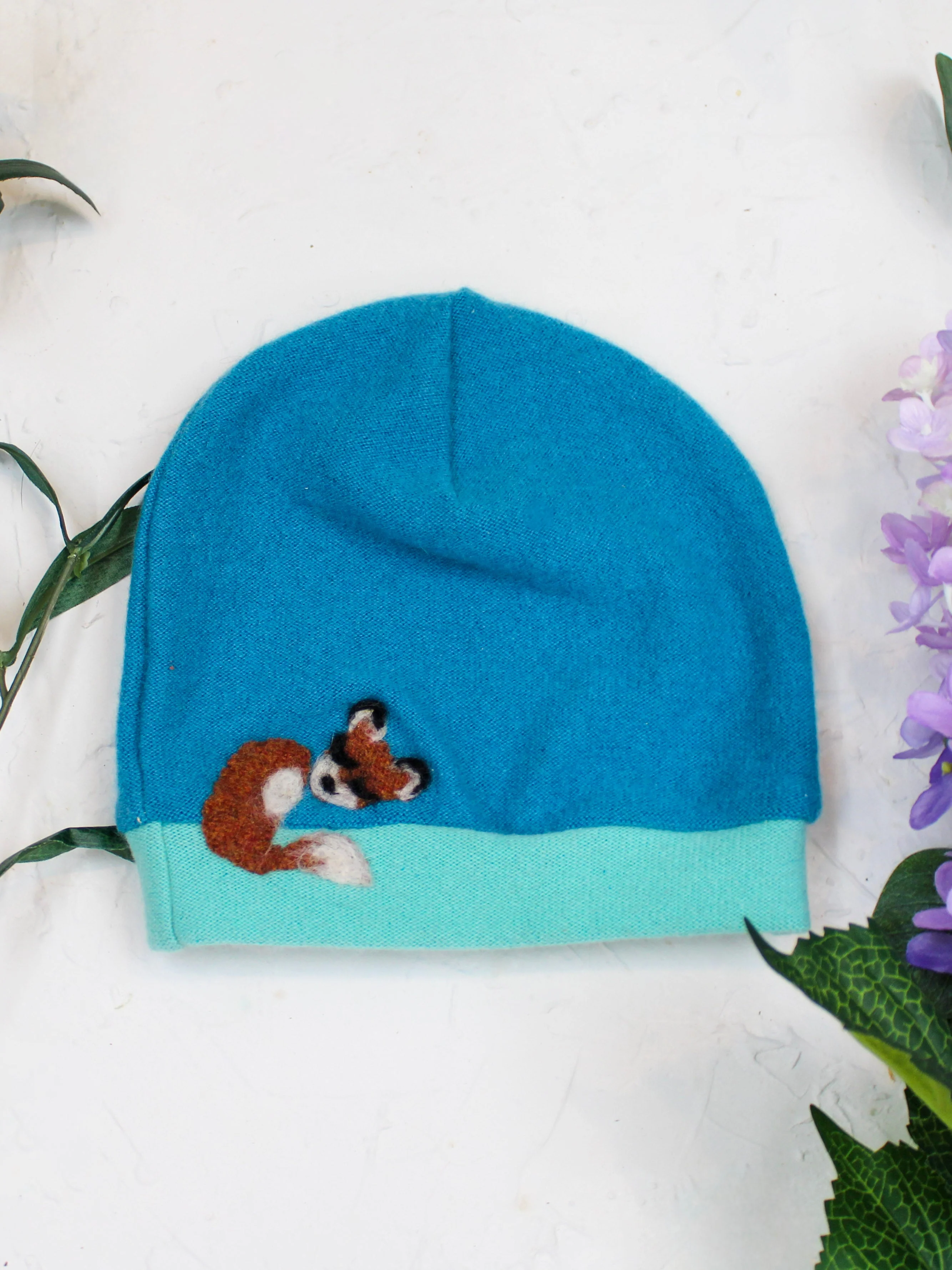 Sleeping Fox Cashmere Hat - Toddler - Image 11