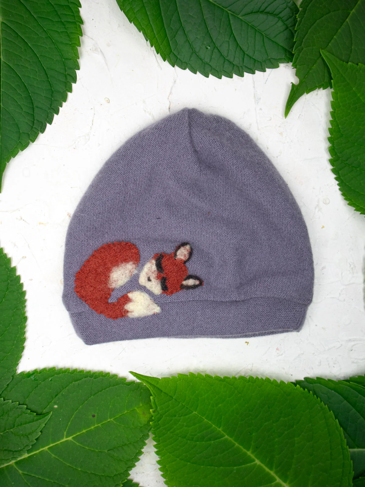 Sleeping Fox Cashmere Hat - Toddler - Image 2