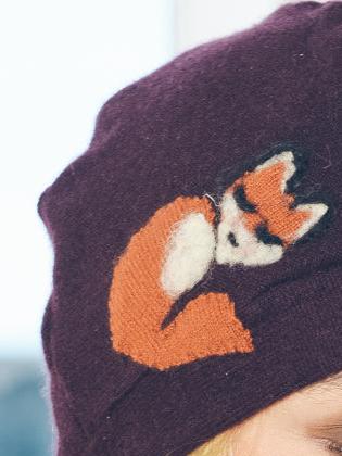 Sleeping Fox Cashmere Hat - Toddler - Image 9