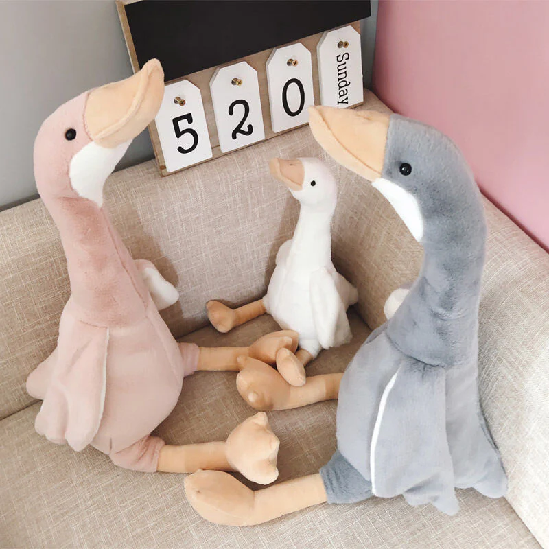 Sleeping Pillow Big Goose Doll Plush Toy - Image 3