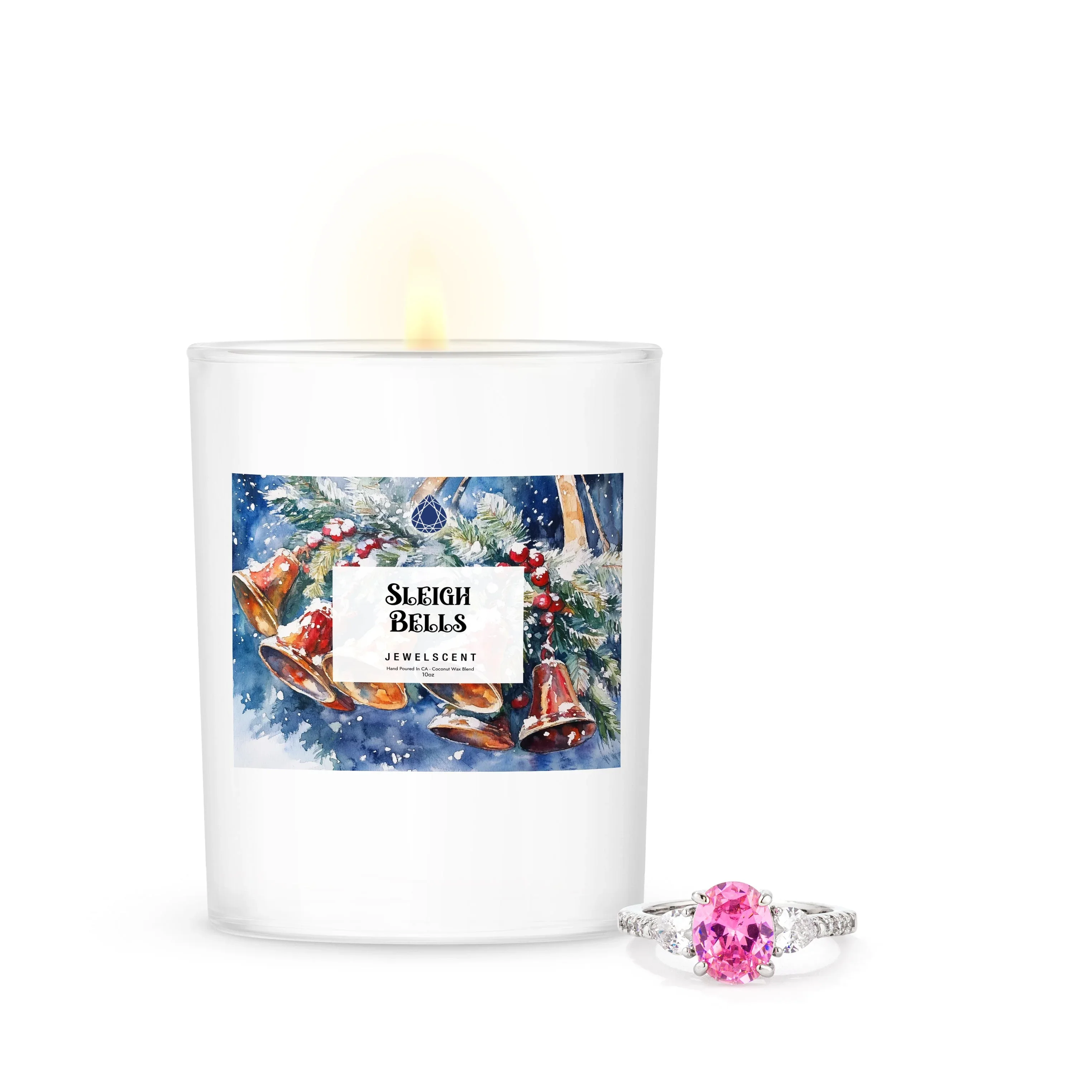 Sleigh Bells 10oz Signature Jewelry Candle - Image 3