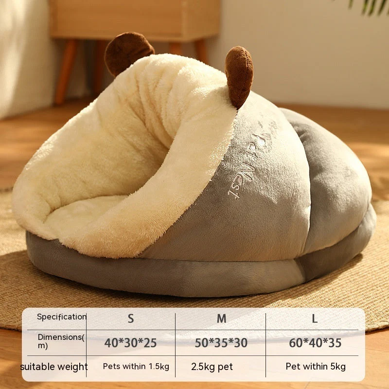Slippers Shape Pet Warm Pet Bed - Image 12