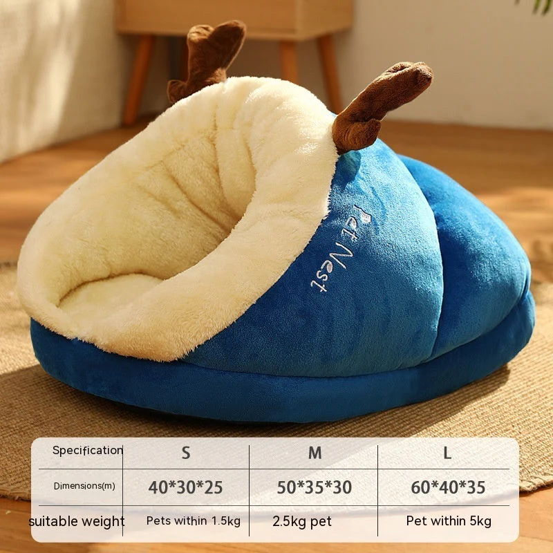 Slippers Shape Pet Warm Pet Bed - Image 8