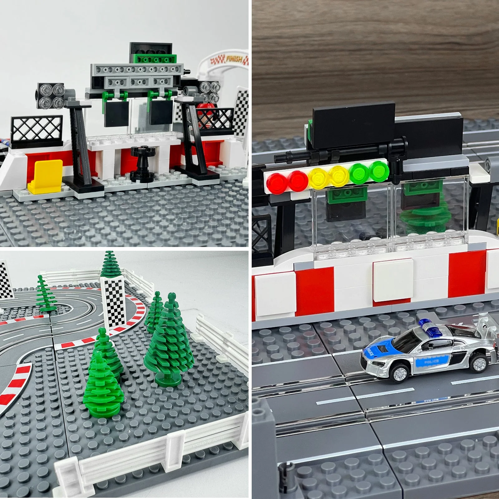 Slot Cars Race Track Sets, with 2 tracks 2 controllers 2 cars, Adjustable Speed, Block Building Slot Car Race Set, Christmas present，Toys Gifts - 04 - Image 3