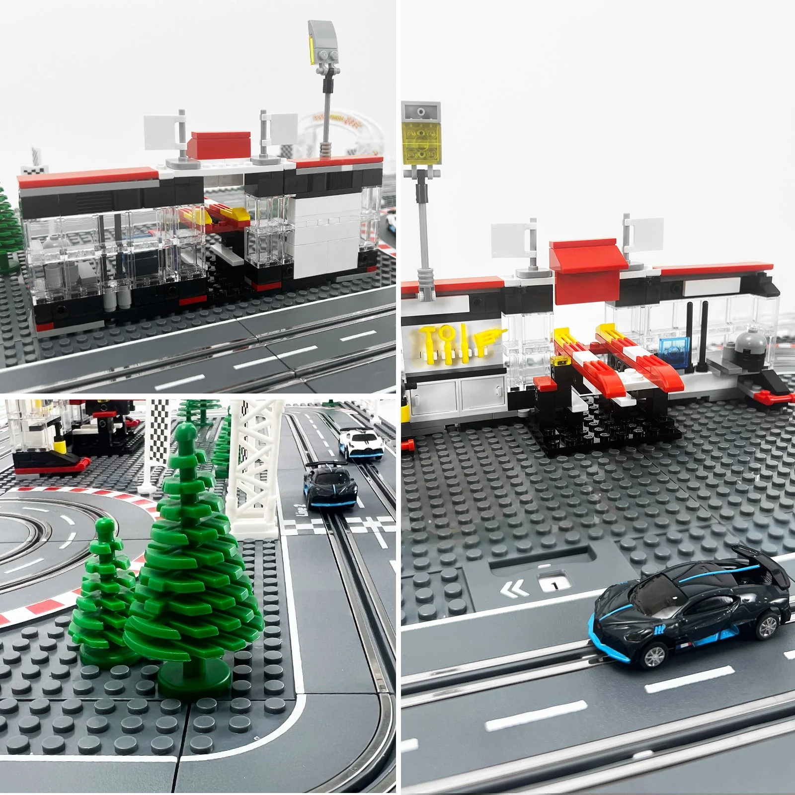 Slot Cars Race Track Sets, with 2 tracks 2 controllers 2 cars, Adjustable Speed, Block Building Slot Car Race Set,Christmas present， Toys Gifts - Image 3