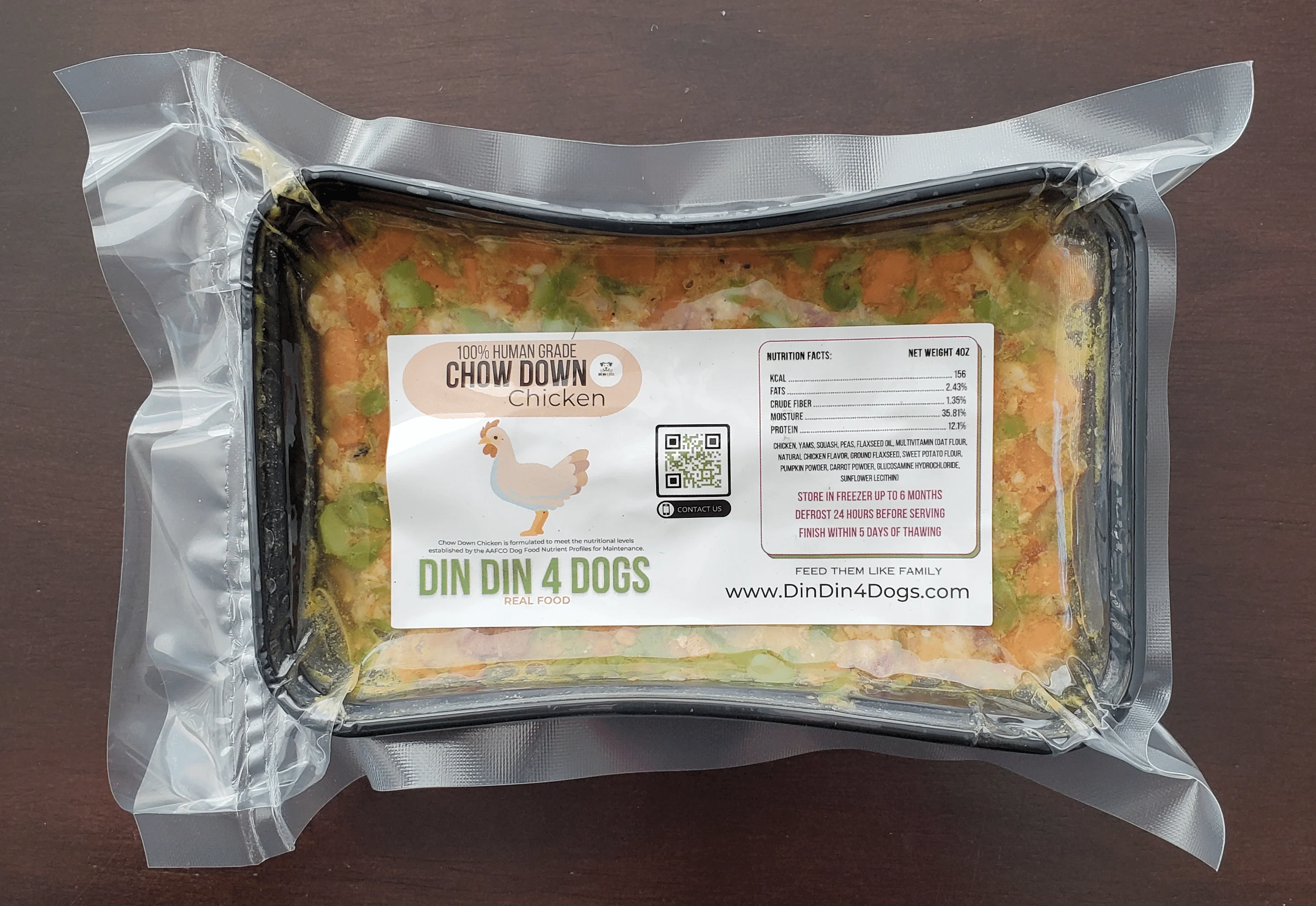 Small Breed - Chow Down Chicken, case includes 30, 4oz meals - Image 3
