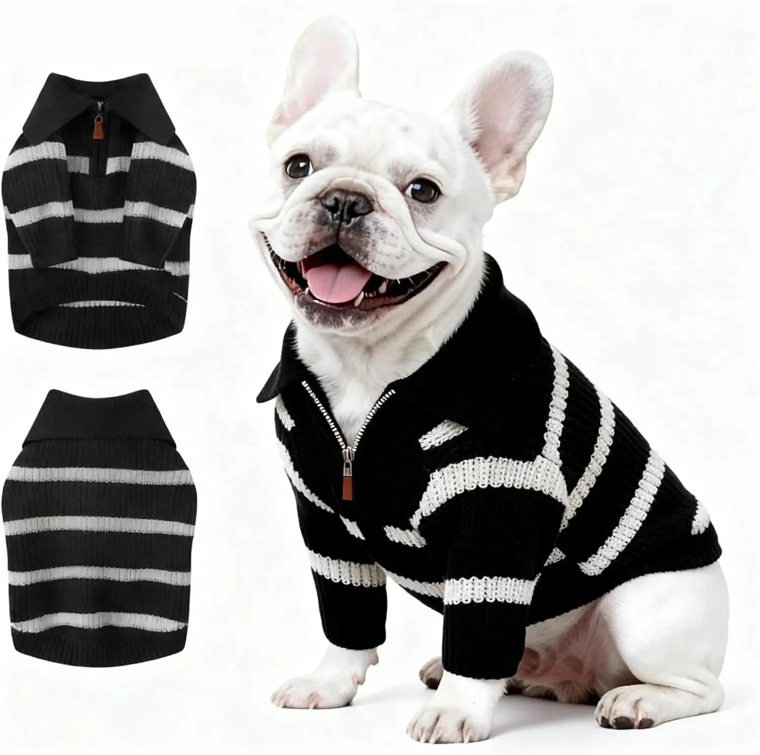 Small Dog Warm Turtleneck Cable Knit Sweater Thermal Pullover All Colors - Image 13