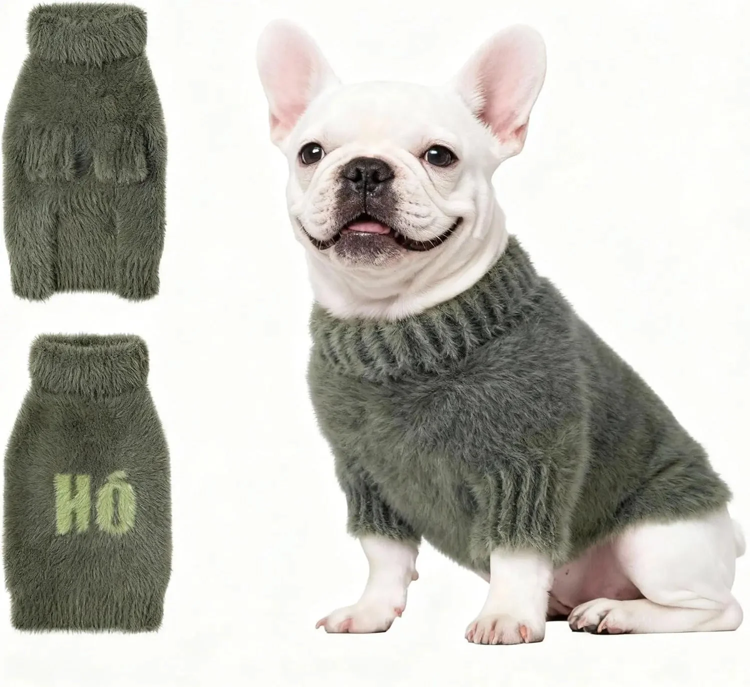 Small Dog Warm Turtleneck Cable Knit Sweater Thermal Pullover All Colors - Image 17