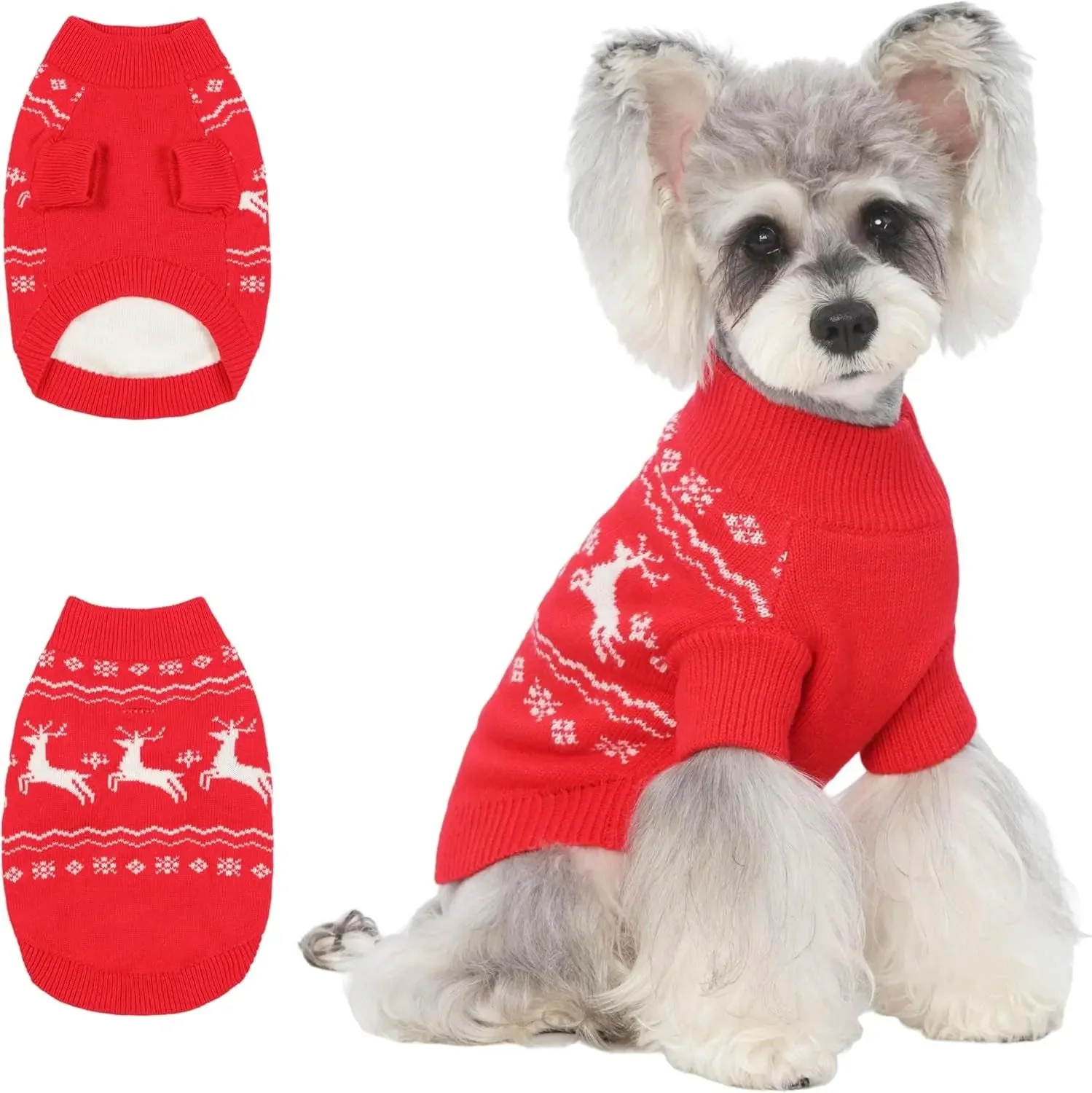 Small Dog Warm Turtleneck Cable Knit Sweater Thermal Pullover All Colors - Image 30
