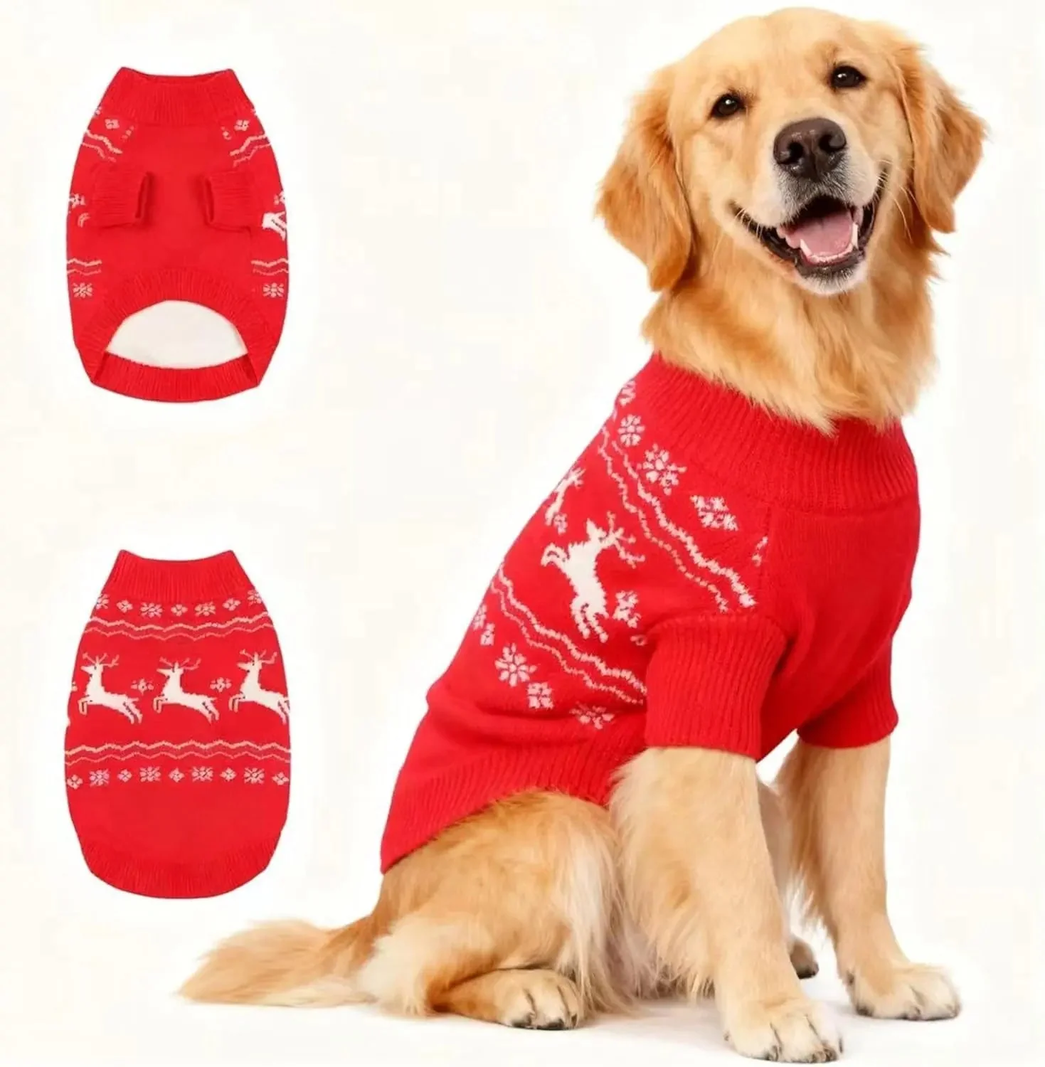 Small Dog Warm Turtleneck Cable Knit Sweater Thermal Pullover All Colors - Image 45
