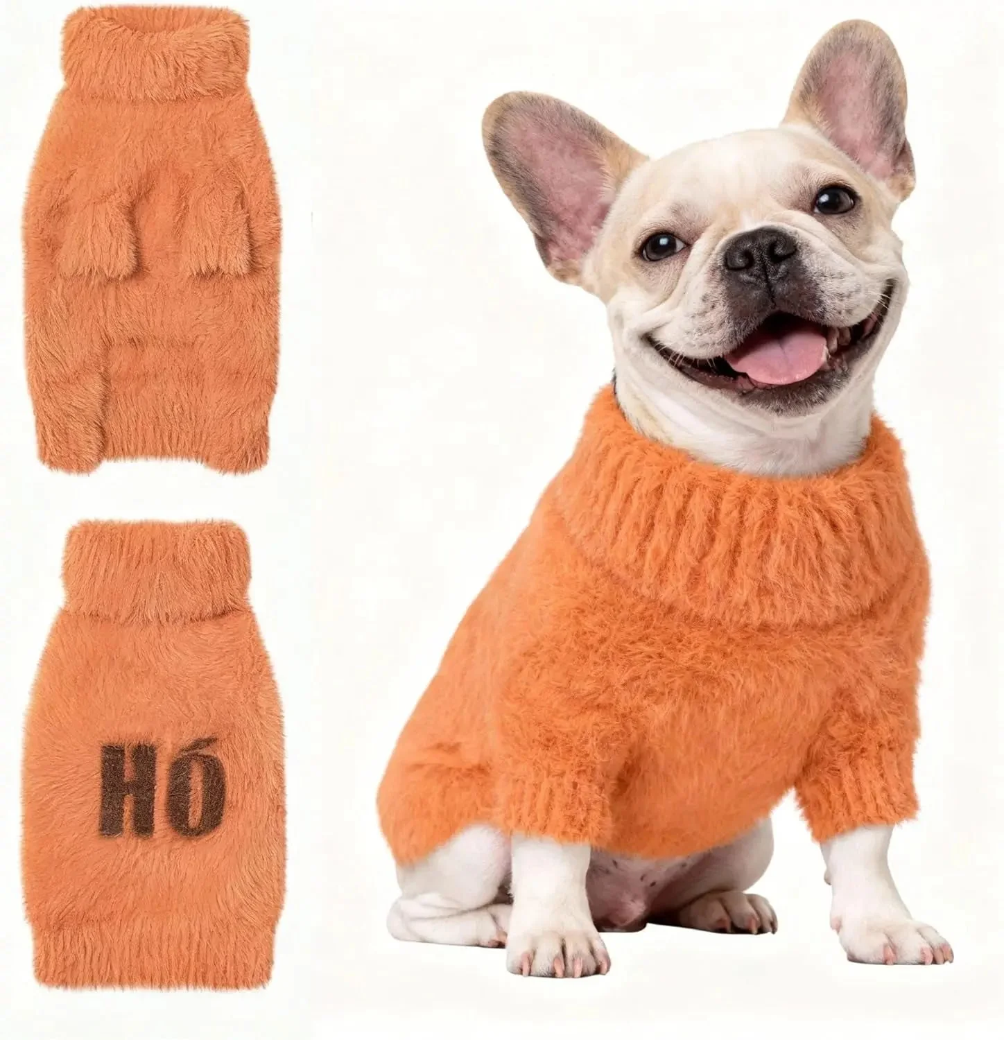 Small Dog Warm Turtleneck Cable Knit Sweater Thermal Pullover All Colors - Image 61