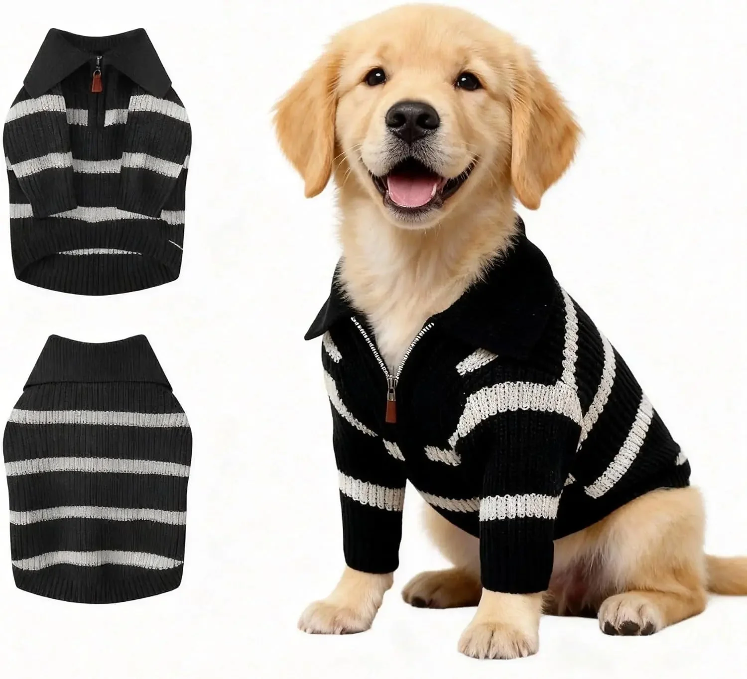 Small Dog Warm Turtleneck Cable Knit Sweater Thermal Pullover All Colors - Image 68