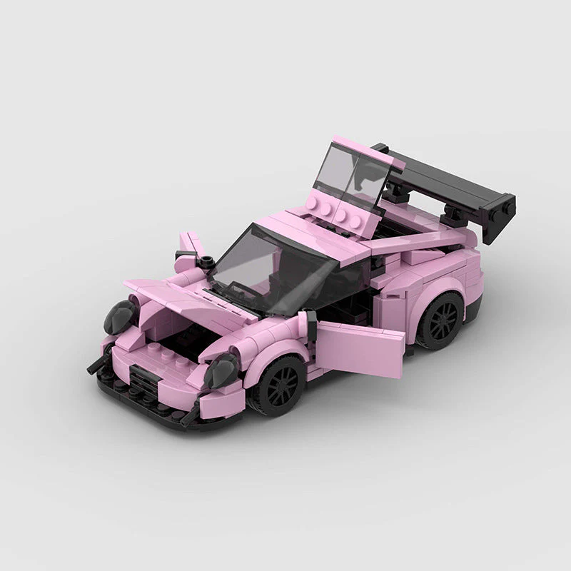 Small Particle Children Education Toy Car Racing Model MOC Building Blocks - Image 2