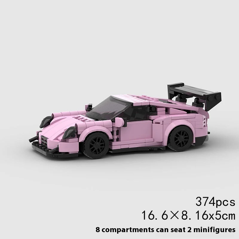 Small Particle Children Education Toy Car Racing Model MOC Building Blocks - Image 6