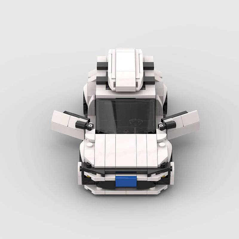 Small Particle Moc City Vehicle Race Model Puzzle - Image 10