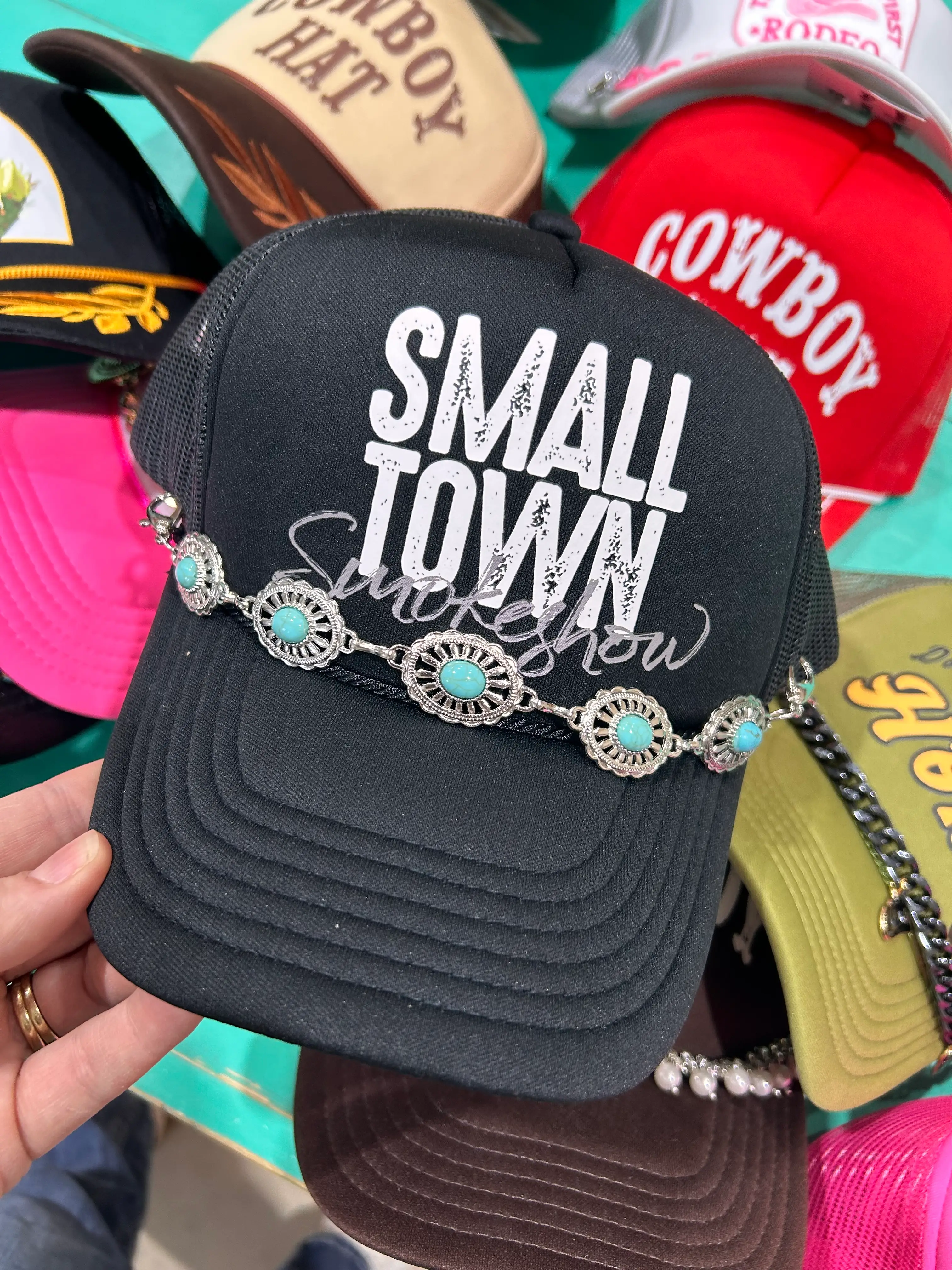 Small Town Smokeshow Trucker Hat - Image 2