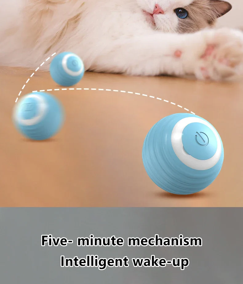Smart Cat Toy Ball: Auto-Rolling for Active Play - Image 13